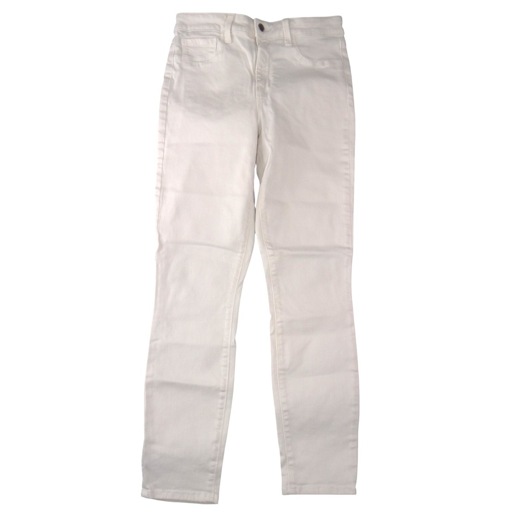 L'AGENCE Womens White High Rise Skinny Stretch Denim Jeans‎ Size 28